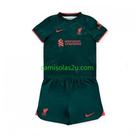 Camisolas de futebol Liverpool Criança Equipamento 3ª 2022/23 Manga Curta